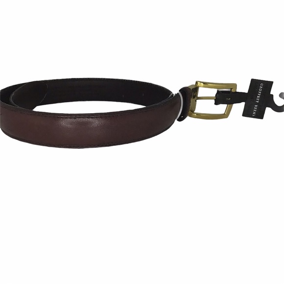 BURGUNDY genuine leather belt - Picture 4 of 7